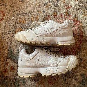 Fila White Chunky Sneakers
